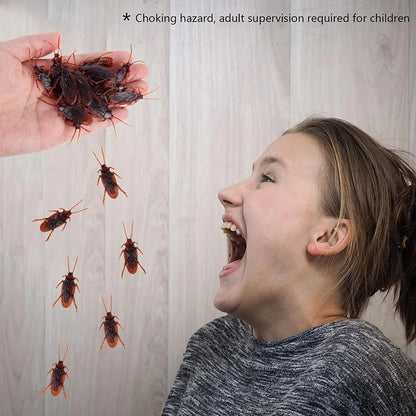12/48pcs Halloween Simulation Bug Cockroach Spider Centipede Scorpion Plastics Prank Bug Funny Halloween DIY Decoration TMZ