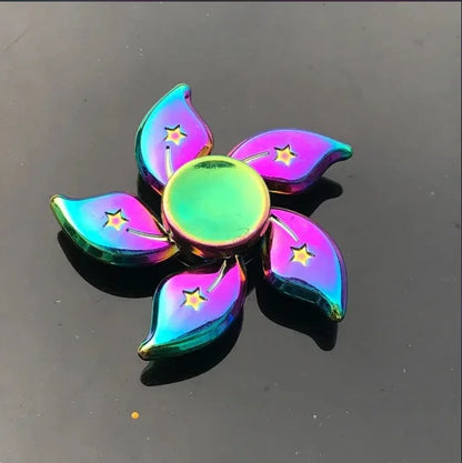 Metal Rainbow Fidget Spinner Colorful EDC Hand Spinner Anti-Anxiety Toy for Children Adult Relieves Stress Finger Spinner Gifts