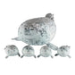 40cm Mother and son Seal five-piece plush toy Seal zipper toy for boys and girls Christmas Halloween gifts