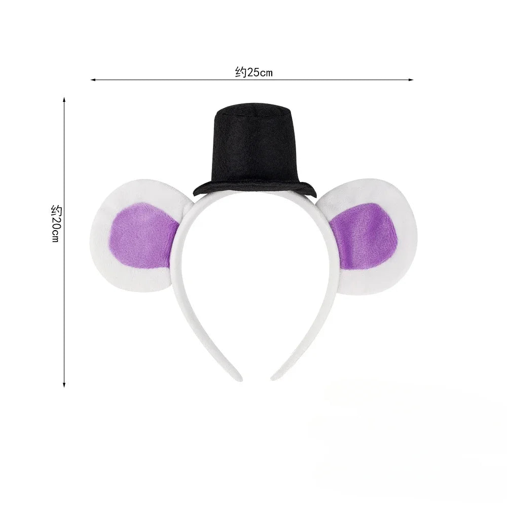 Cute Bear Ears Headband Halloween HairBand Animal Costume Children Adult Party Accessories for Halloween Cosplay