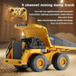 Alloy Remote Control Excavator Toy Car with Lights Sound Effect Electric Excavator Automobile Engineering Vehicle Children Gifts