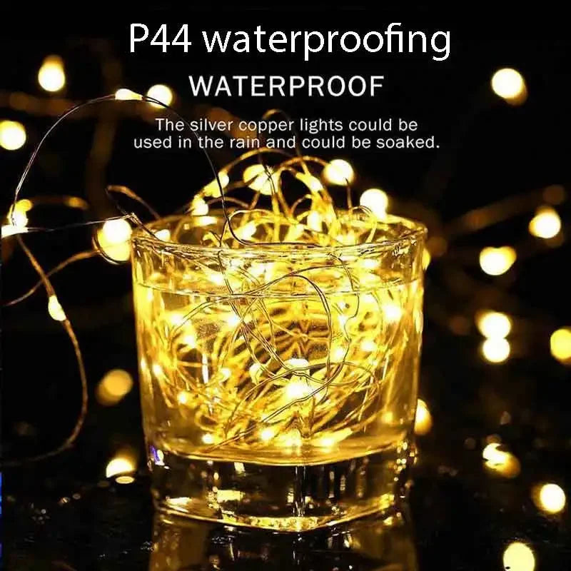 Solar LED Light Outdoor Waterproof Fairy Lights String Christmas Halloween Decoration Festoon Garden Led Lamp Party Supplies
