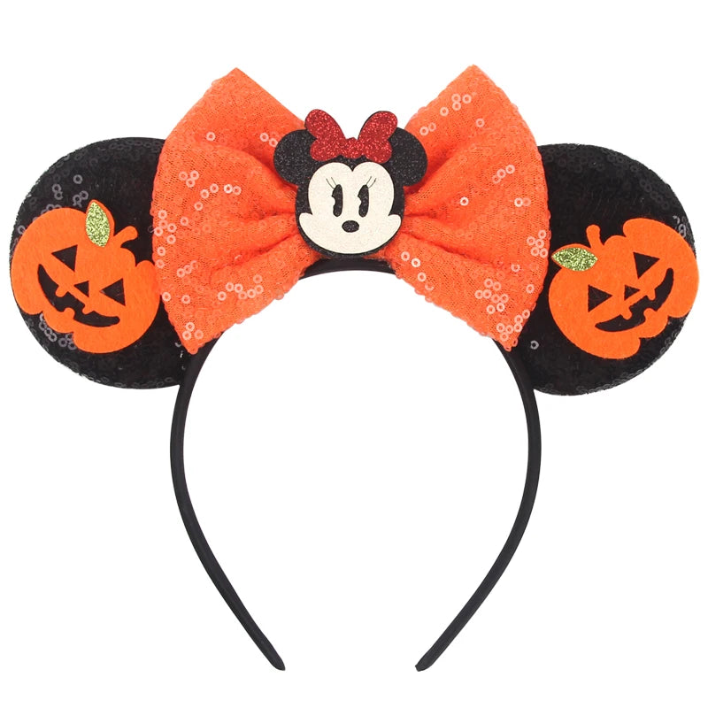 2026 Latest Halloween Cobweb Ears Headband Women Festival DIY Mouse Hairband Kids Party Villains Cosplay DIY Hair Accessories