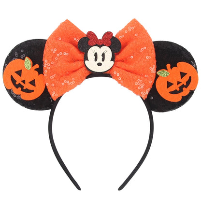 2026 Latest Halloween Cobweb Ears Headband Women Festival DIY Mouse Hairband Kids Party Villains Cosplay DIY Hair Accessories
