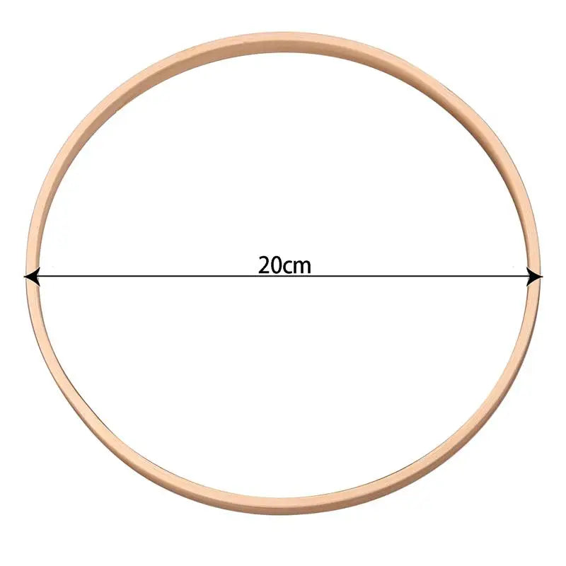 1Pcs Wooden Bamboo Floral Circle Hoop Macrame Hoop Wood Rings for Wedding Party Home DIY Flower Wreath Dream Catcher Frame Decor