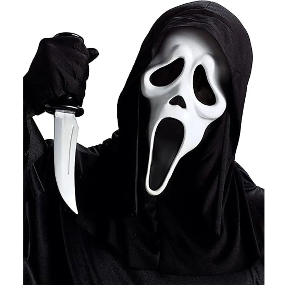 Halloween Mask Natural Latex Horror Skull Mask Party Costume Cosplay Props Horror Full Head Ghost Mask
