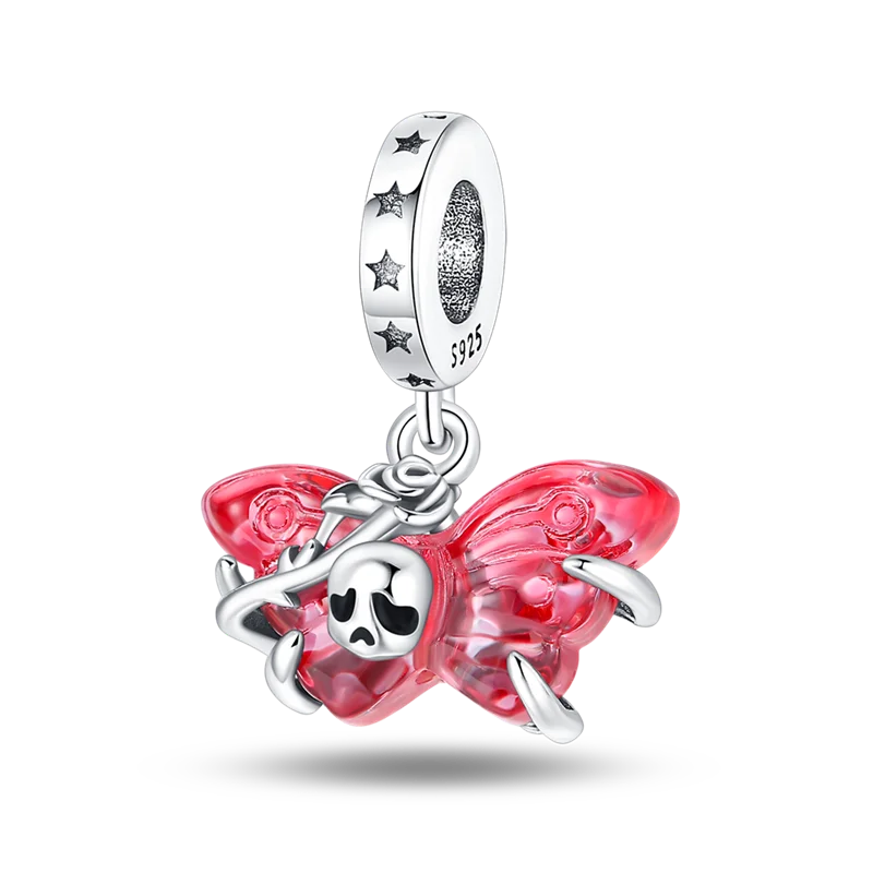 New in 925 Silver Halloween Collection Charm Glowing skull Beads Fit pand 3mm Bracelet DIY Pendant Woman Jewelry 2024 Hot Sale