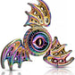 Dragon Wings Eye Tri Fidget Spinner Metal Hand Spinner Low Noise High Speed Focus Toy with Steel Self-Lubricating Bearing
