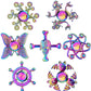 Rainbow Metal Fidget Spinner Toys Stainless Steel Bearing High Speed Stress Relief Spinner ADHD Anxiety Toys for Adult Kid