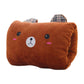 Pink Bear Children's Plush Pillows Hand Warmers Gloves Adults Cartoon Nap Pillows Cushions Creative Hand Warmers Plush Gift
