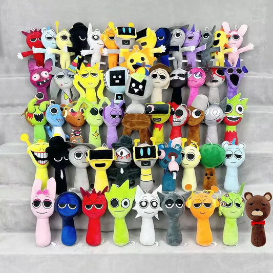 Sprunki Plush Toys Sprunki Plushie Doll Singers Oren Wenda Game Cartoon Stuffed Pillow Kids Birthday Christmas Gifts