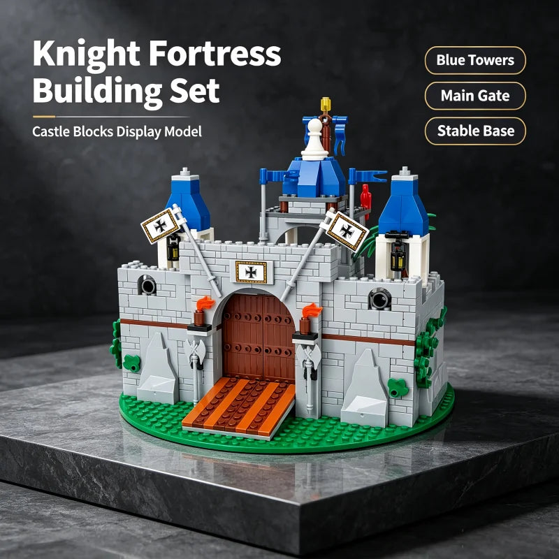 Creative DIY Medieval Roman Knight Castle Building Set Model, Christmas, Halloween and Birthday Gift, Military Collectible Toy