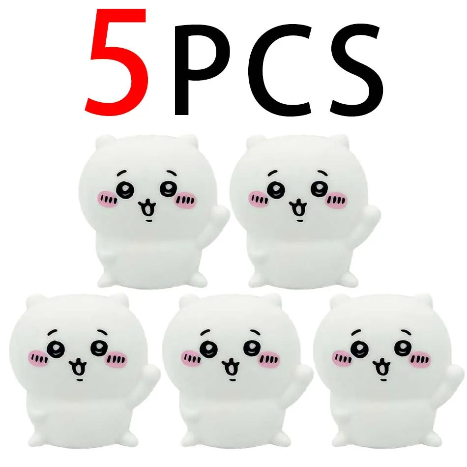 Cute Chikawa Kawaii Bedroom Desktop Decoration Hachiware Usagi Cartoon Vinyl Doll Night Light Luminous Toy Surprise Girl Gifts