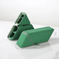 Creative Silicone Pencil Case Large Capacity Simple Design Dual-Purpose Pen Holder Multi-Layer Storage Triangular Stand-Up Style