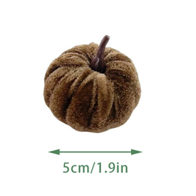 5PCS Halloween Pumpkin Set 5CM Artificial Pumpkin Decorations Halloween Party Foam Pumpkin Desktop Ornament Halloween Decor