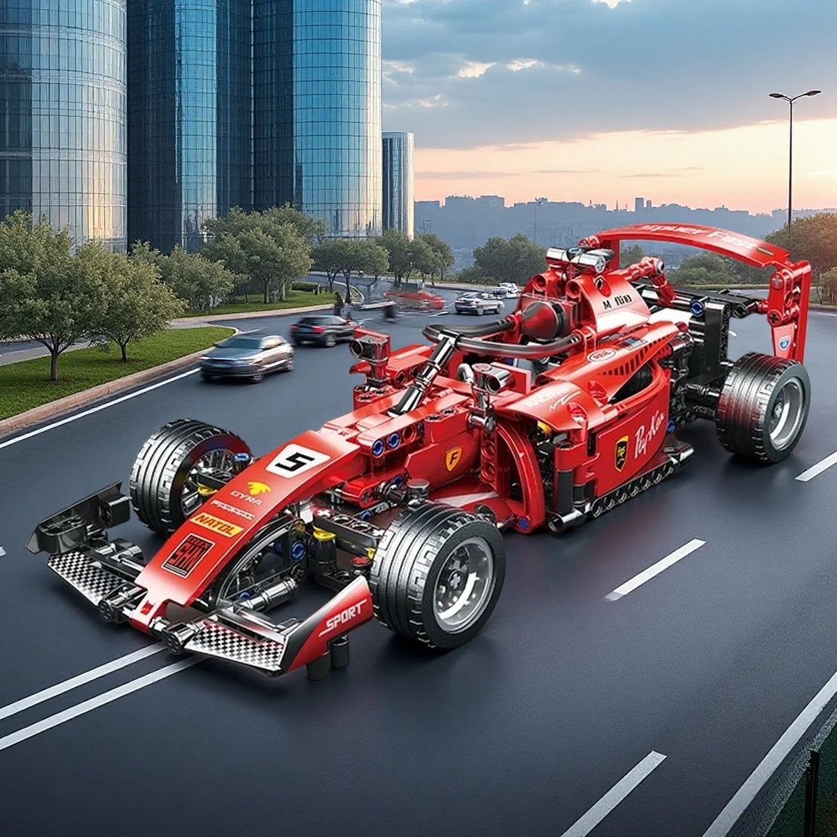 2025 Technical NEW F1 Racing Car Building Blocks Set MOC Model Kit DIY Assembly Bricks Creative Educational Toys For Children