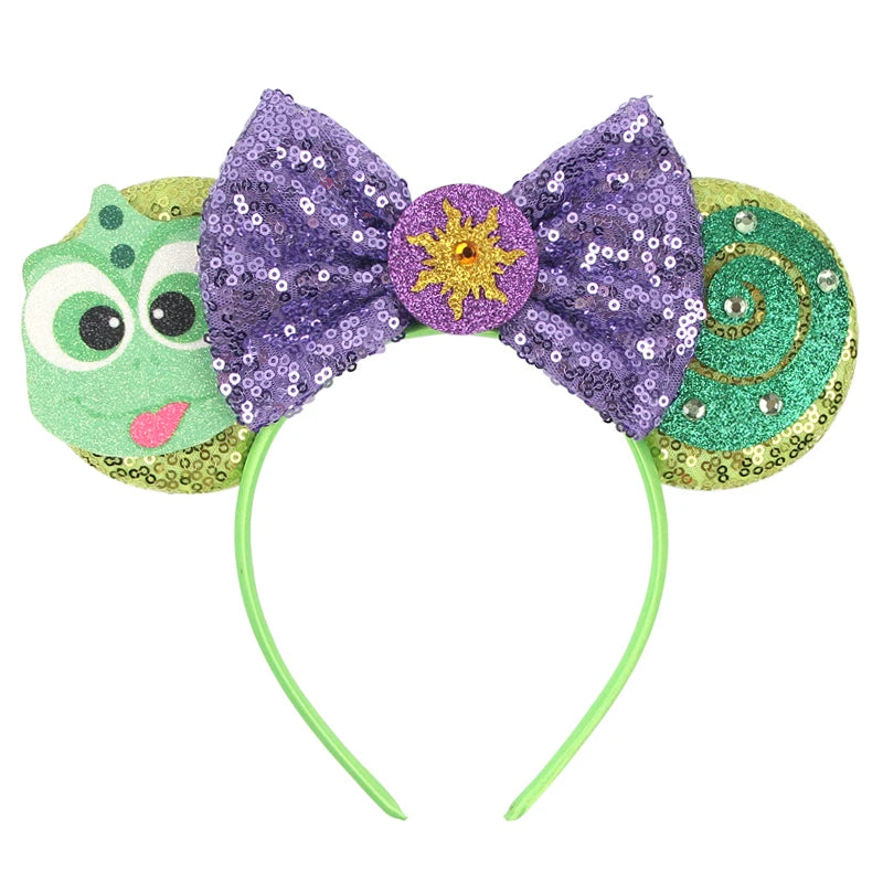 2023 Mouse Ears Headband For Kids Adult Halloween Spider Sequins Bow Hairband Festival Party Cospaly DIY Hair Accessories