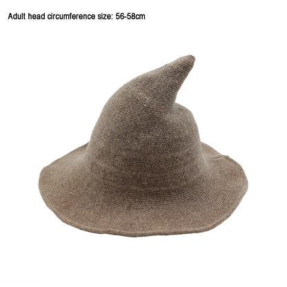 New Modern Knit Wool Wizard Hat Cap For Halloween Party Costume Halloween Witch Hat Festival Party Hat Halloween Party Hat 2023