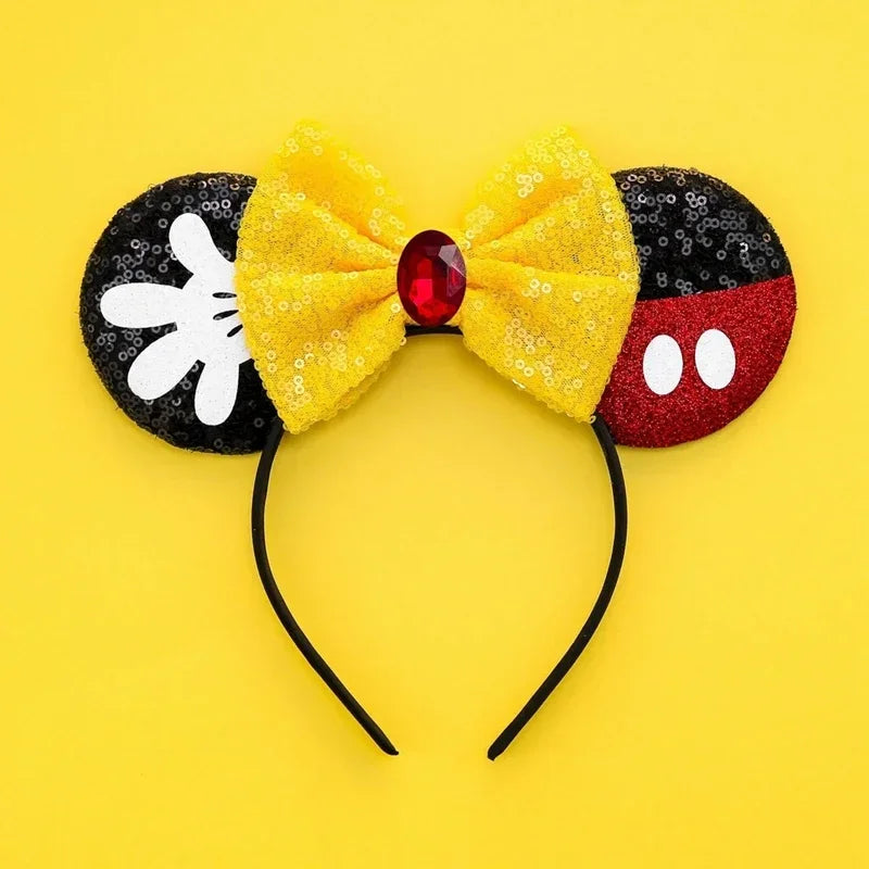 Disney Halloween Ear Headbands For Adults Kids Cosplay Bat Skeleton Maleficent Hairband Girls Ghost Women Party Hair Accessories