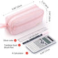 Large-Capacity Zippered Pencil Case Portable Multi-Compartment Pencil Pouch Waterproof and Durable Stationery Storage