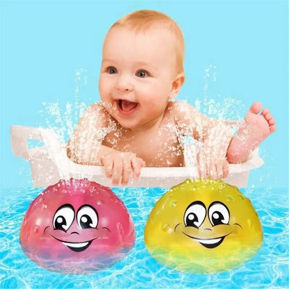 Bath Toy Ball Spray Light Rotating Shower Pool Children Toys Children Toddler Swimming Party Bathroom LED Light Toy Gift