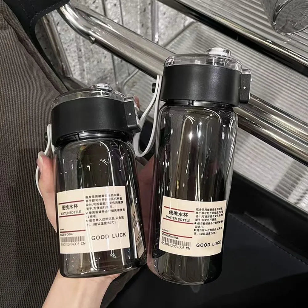 350/550/800/ml Children's School Water Bottle Transparent Water Bottle Reusable Leak Proof Durable Water Bottle with DrinkingCap