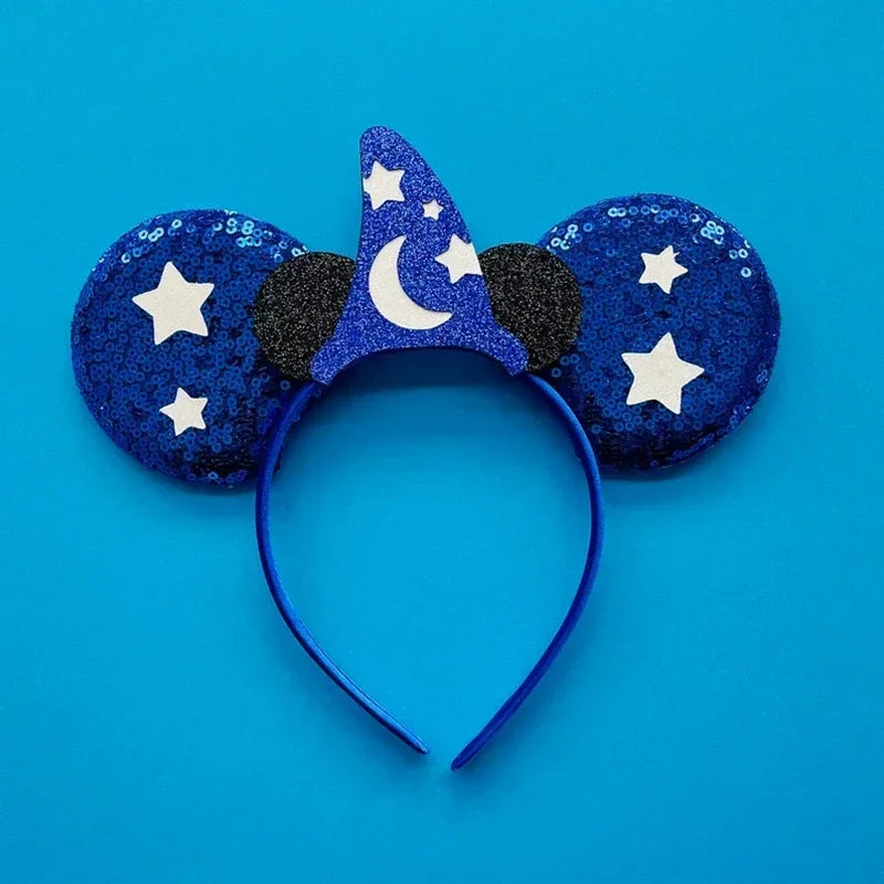 Disney Halloween Ear Headbands For Adults Kids Cosplay Bat Skeleton Maleficent Hairband Girls Ghost Women Party Hair Accessories