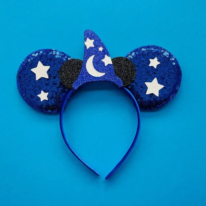 Disney Halloween Ear Headbands For Adults Kids Cosplay Bat Skeleton Maleficent Hairband Girls Ghost Women Party Hair Accessories