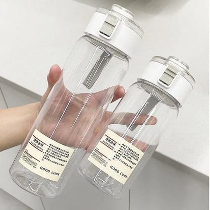 350/550/800/ml Children's School Water Bottle Transparent Water Bottle Reusable Leak Proof Durable Water Bottle with DrinkingCap