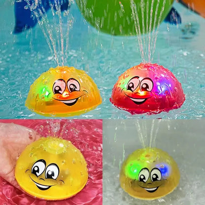 Bath Toy Ball Spray Light Rotating Shower Pool Children Toys Children Toddler Swimming Party Bathroom LED Light Toy Gift