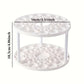 360° Rotating Brush Holder - White Plastic Organizer with Glaze Finish, Space-Saving Design for Art Brushes, Pens, Makeup Tools