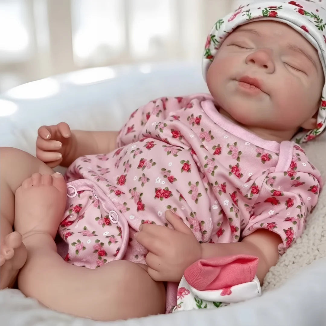 Open Mouth & Washable18Inch Pascale Whole Body Solid Silicone Bebe Reborn  Doll 3D Paint & Unpaint Skin Lifelike Newborn Dol
