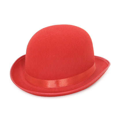Halloween Men Women Magician Hats Cap Gentleman Jazz Hat Top Hat Black Red Party Bowler Hat
