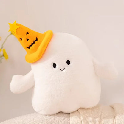 Latest Halloween Ghost Pumpkin Doll Stuffed Plush Toy Handmade Doll Cartoon Anime Cute Birthday Gift for Friends Fun Doll