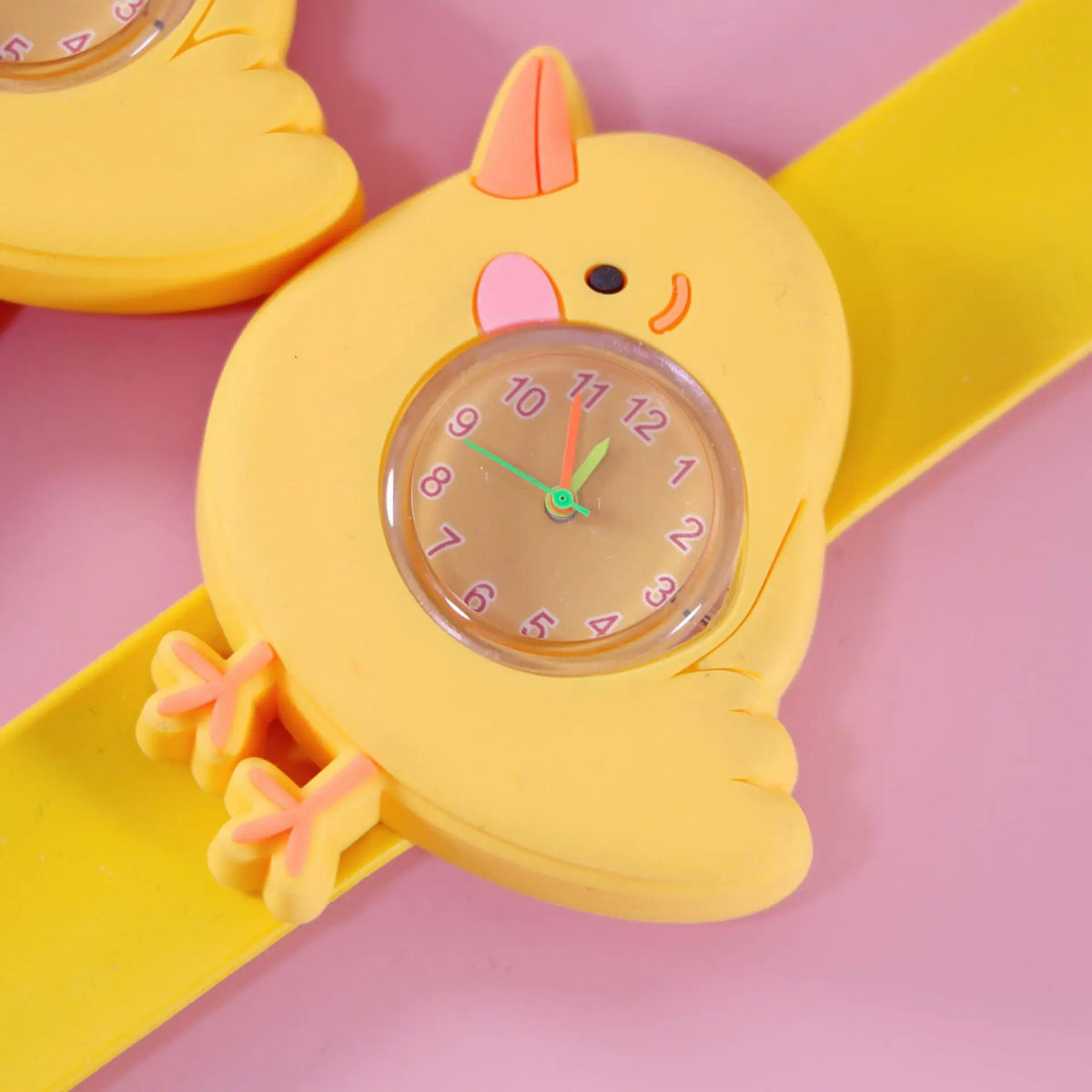 Cartoon Children Watches Baby Study Look The Time Toy Bracelet Kids Slap Watch for Boys Girls Birthday and Christmas Gift Clock