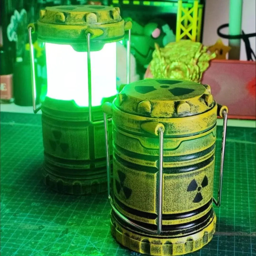 Decorative LED Mini Nuclear Reactor Lantern Apocalypse Style Couple Prank Night Light Halloween Gift Home Decor Novelty Lamp
