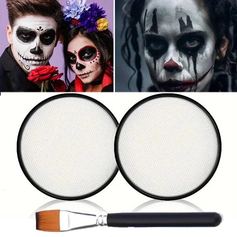 30G Water Monochromatic Face Body Painting Palette Halloween Festive Washable Face and Body Paint Makeup Costume Body Partie