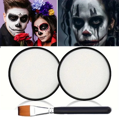 30G Water Monochromatic Face Body Painting Palette Halloween Festive Washable Face and Body Paint Makeup Costume Body Partie
