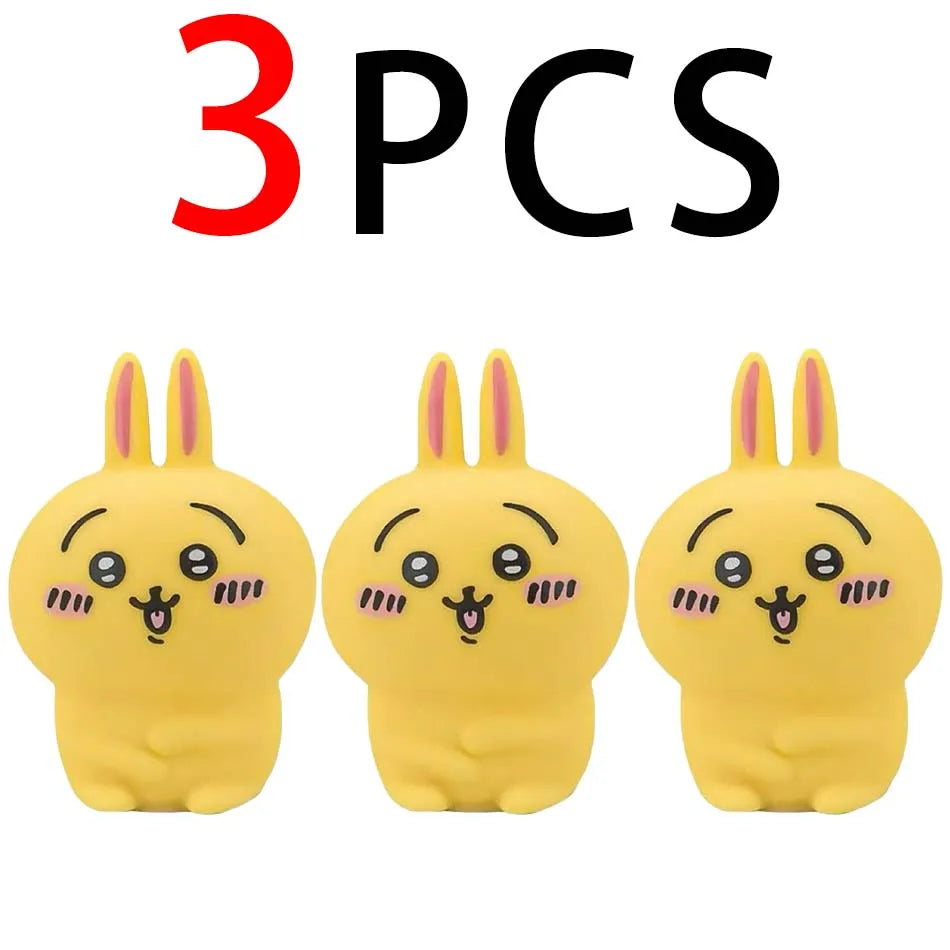 Cute Chikawa Kawaii Bedroom Desktop Decoration Hachiware Usagi Cartoon Vinyl Doll Night Light Luminous Toy Surprise Girl Gifts