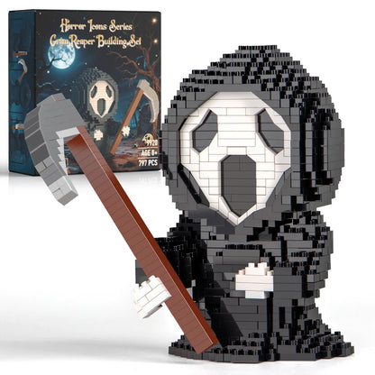 “Halloween themed  Halloween building blocks: Handmade death, clowns and horror scenes – creative holiday joy for children!”