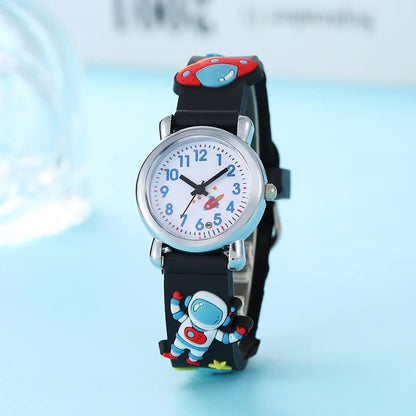 New Student Children's Cartoon Astronaut UFO Astronaut Quartz Watch
