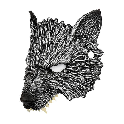 3D Realistic Werewolf Mask Soft PU Foam Wolf Head Mask Mysterious Halloween Cosplay Animal Mask Costume Prop Party Decoration