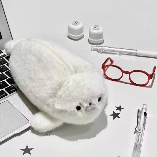 Funny Seal Pencil Case Large Capacity High Aesthetic Value Pen Bag Storage Bag Pen Pouch Gift