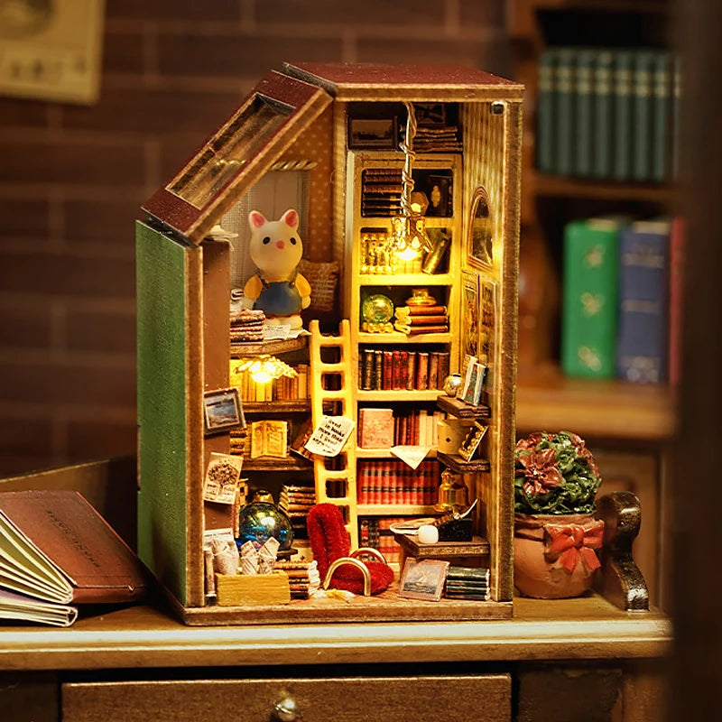 Doll House Miniature 3D Puzzle Toys Wooden Dollhouse Handmade Assembly Models For Teenagers Birthday Gifts Home Decoration