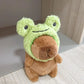 Cute Capybara Plush Toy Hoodie with Wings Simulation Doll Small Size Stuffed Animals Anime Fluffty Toy Birthday Party