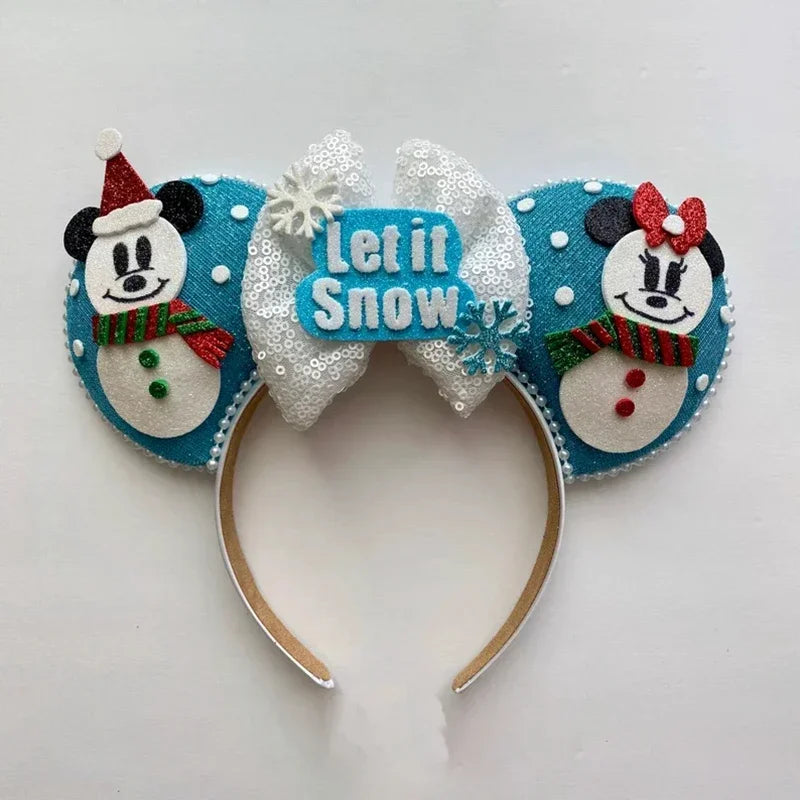 Disney Halloween Ear Headbands For Adults Kids Cosplay Bat Skeleton Maleficent Hairband Girls Ghost Women Party Hair Accessories