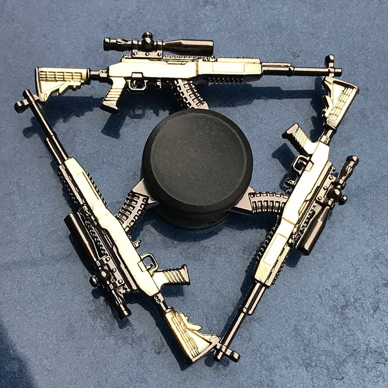 PUBG AWM M4A1 Hand Spinner Gun Zinc Alloy Metal Fidget Spinner King of Glory Series Spinner for Adult Stress Relief Toys