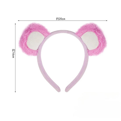 Cute Bear Ears Headband Halloween HairBand Animal Costume Children Adult Party Accessories for Halloween Cosplay