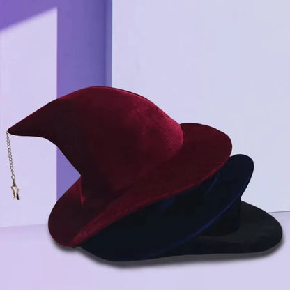 1Pieces New Star Pendant Witch Hat Witch Hat Witch Hat Makeup Stage Halloween Christmas Party Dress Up Party Performance