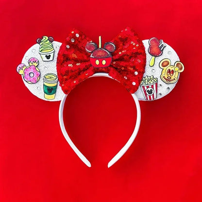 Disney Halloween Ear Headbands For Adults Kids Cosplay Bat Skeleton Maleficent Hairband Girls Ghost Women Party Hair Accessories